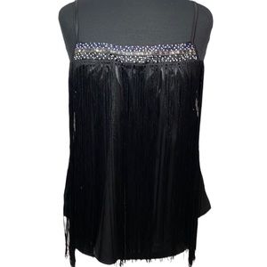 Charlotte Russe Beaded Neckline With Long Fringes